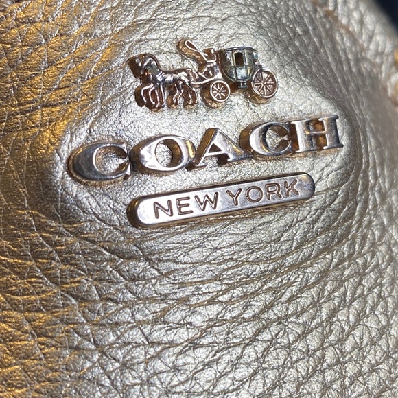 COACH Gold Mary Lock Up Loafers - Picture 3 of 10